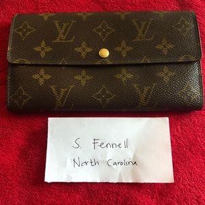 Louis Vuitton Monogram Vintage Sarah long wallet